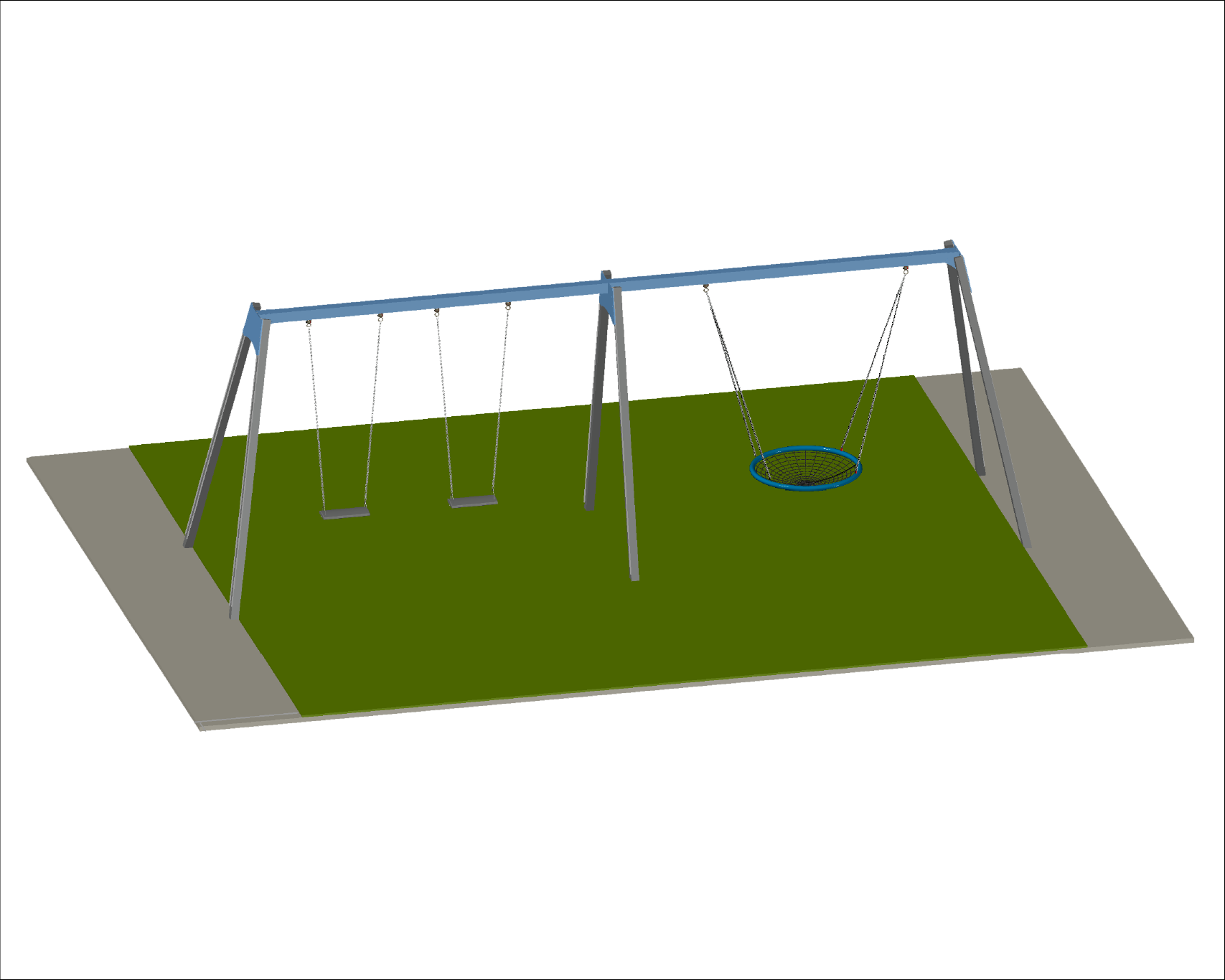 DOUBLE SWING WITH BASKET